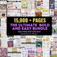 he Ultimate Bold & Easy Coloring Book Bundle | 15000+ Pages, 30+ Interiors, KDP Ready