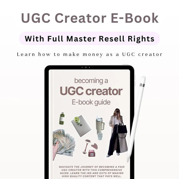 UGC Creator Guide Bundle | Digital Download with Master Resell Rights (MRR) & Private Label Rights (PLR) | Social Media Content Creation